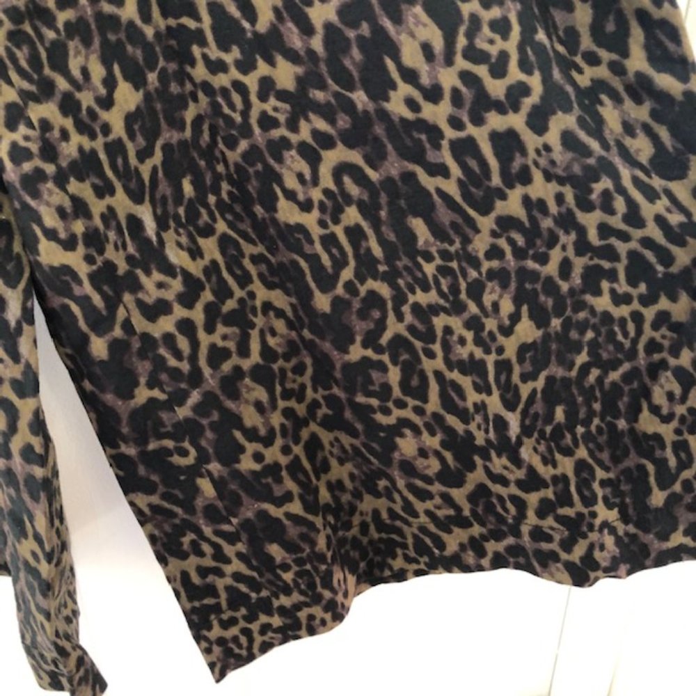 Banana Republic Womens Linen Blend Leopard Jumpsuit Size 0 - Picture 8 of 13